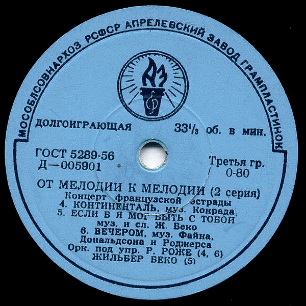 ОТ МЕЛОДИИ К МЕЛОДИИ (2 серия): Концерт французской эстрады