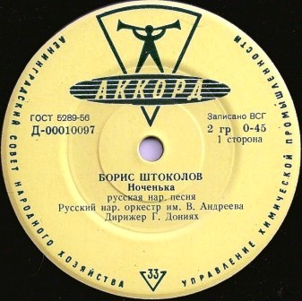Борис Штоколов и орк. им. Андреева - Русские народные песни