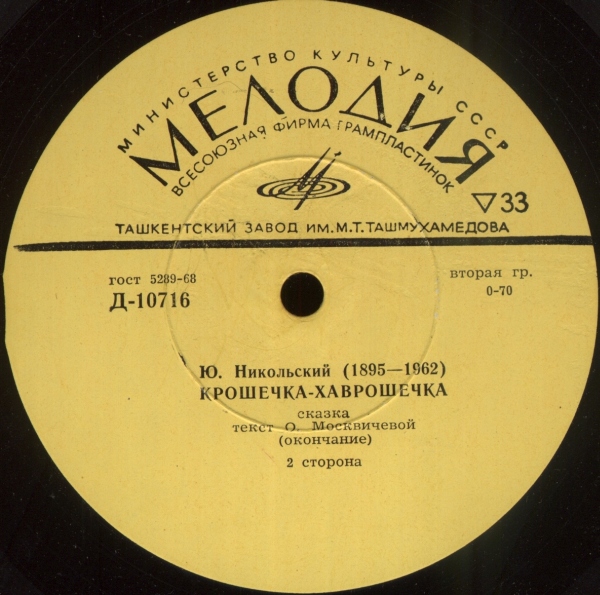Ю.Никольский. Крошечка-Хаврошечка