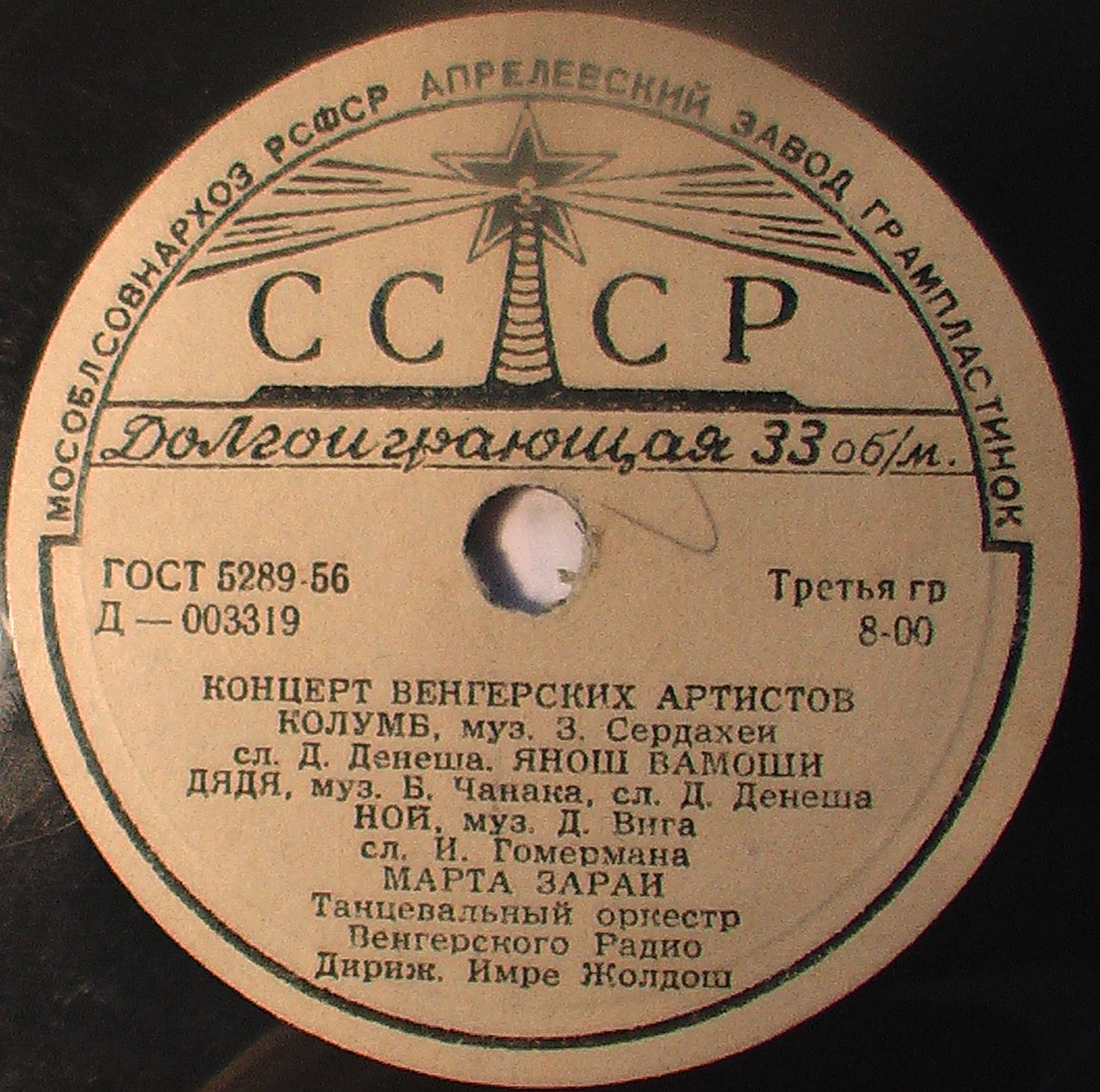 Концерт венгерских артистов