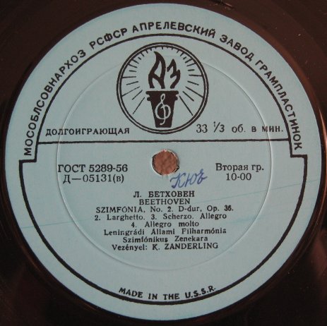 Л. БЕТХОВЕН (1770-1827): Симфония № 2 ре мажор, соч. 36 (К. Зандерлинг)