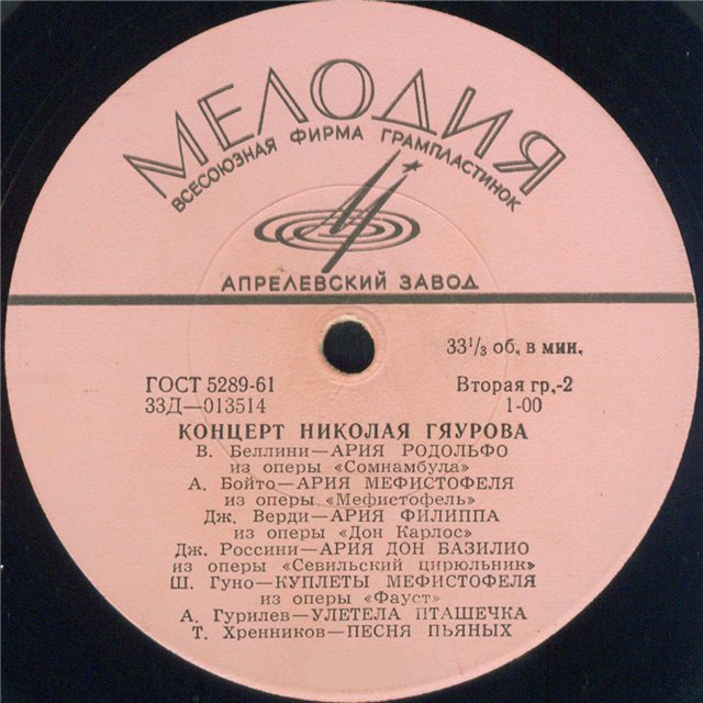 Концерт Николая Гяурова