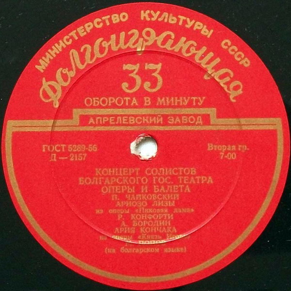 Концерт солистов Болгарского гос. театра оперы и балета