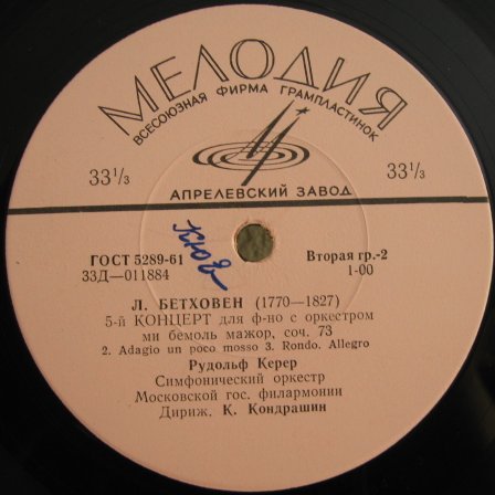 Л. Бетховен: Концерт № 5 для ф-но с оркестром (Рудольф Керер)