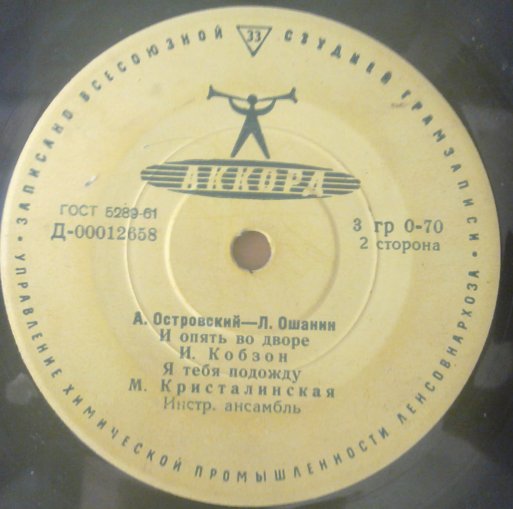 А. ОСТРОВСКИЙ (1914-1967) - Песни на сл. Л. Ошанина