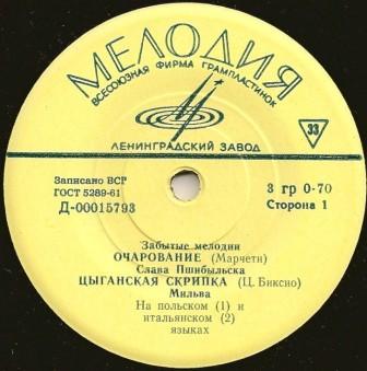 Забытые мелодии