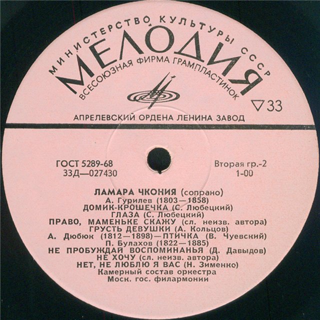 Ламара Чкония - Романсы