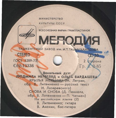 Людмила НЕВЗГЛЯД и Ольга ВАРДАШЕВА (вокальный дуэт)