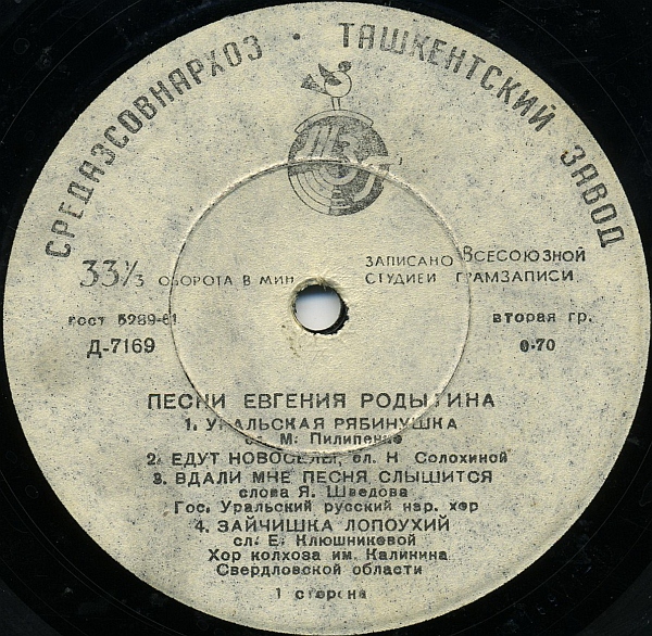 Песни Евгения Родыгина