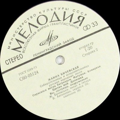 Жанна Бичевская, собирательница и исполнительница русских народных песен