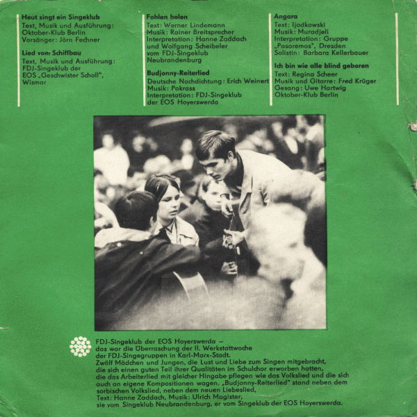 II. Werkstattwoche Der FDJ-Singegruppen