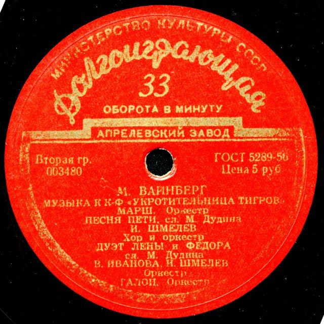 М. Вайнберг - Музыка к к/ф "Укротительница тигров"