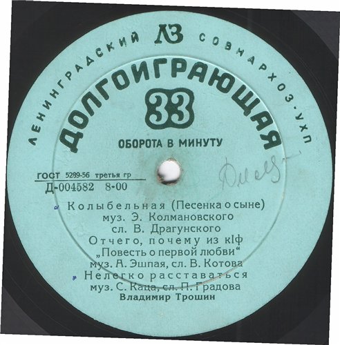 Поёт Владимир Трошин