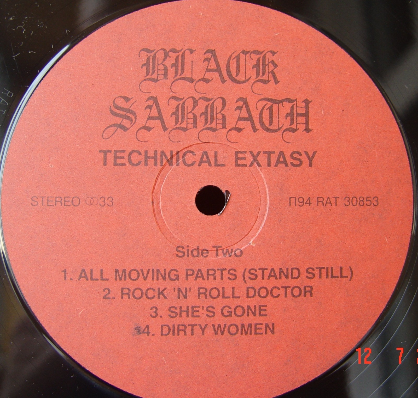 BLACK SABBATH. . Technical Ecstasy
