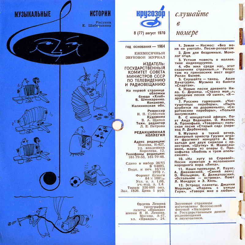 Кругозор 1970 №08