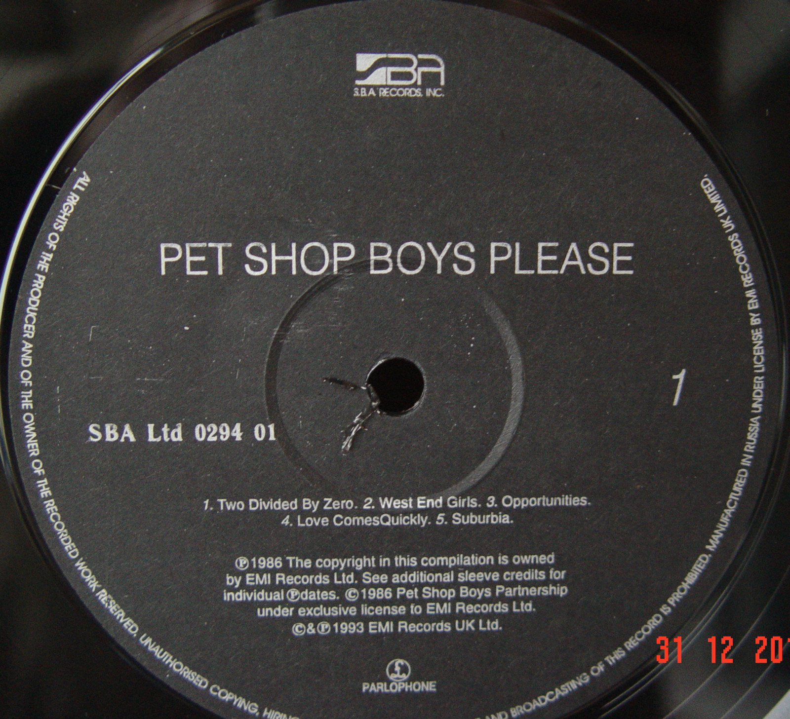 PET SHOP BOYS. Please