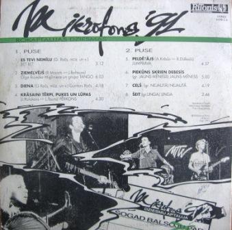 MIKROFONS-91: Rokaptaujas dziesmas (на латышском языке)