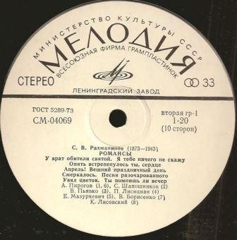 С. РАХМАНИНОВ Полное собрание романсов