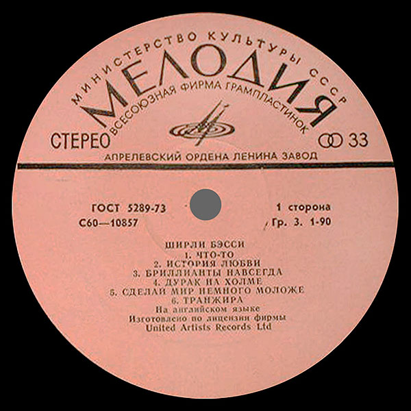 БЭССИ Ширли