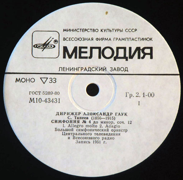 Дирижер Александр ГАУК