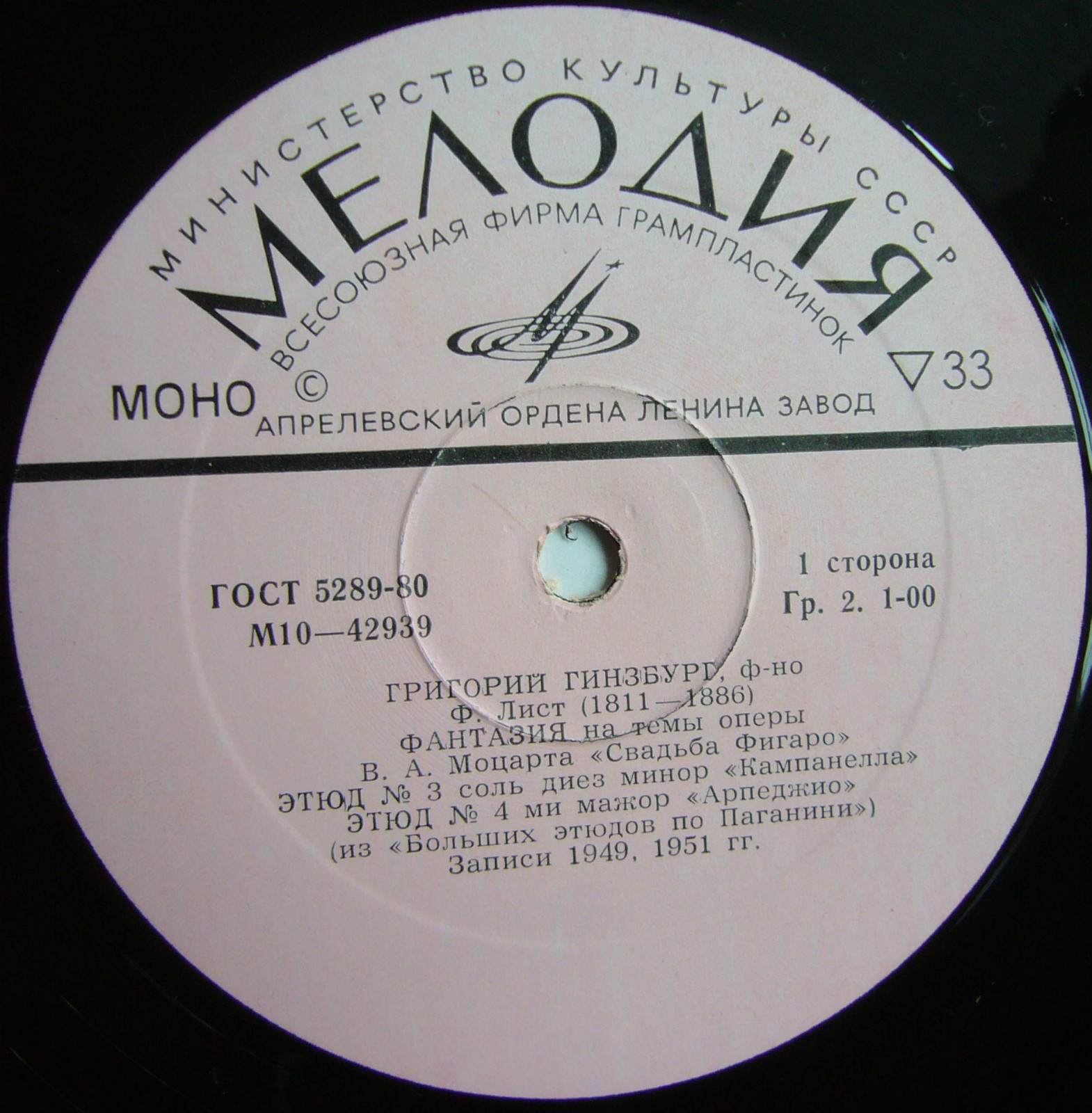 Григорий ГИНЗБУРГ (ф-но)