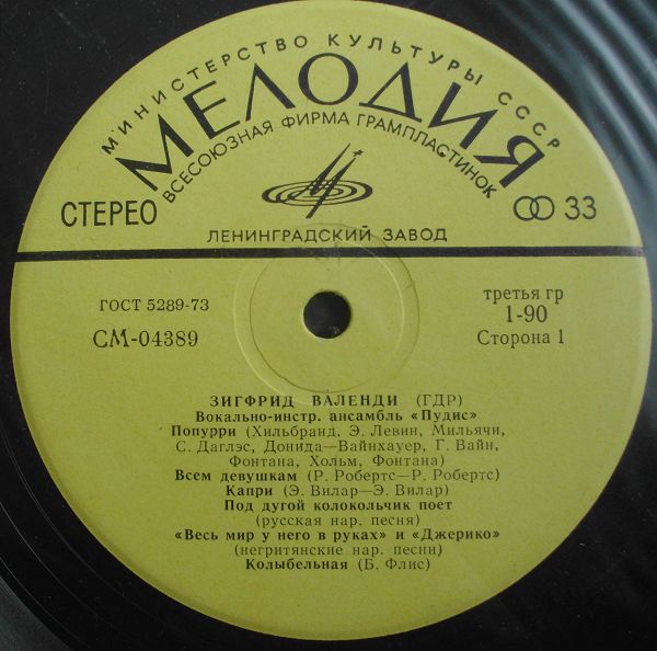 Зигфрид ВАЛЕНДИ (ГДР). ВИА «ПУДИС»