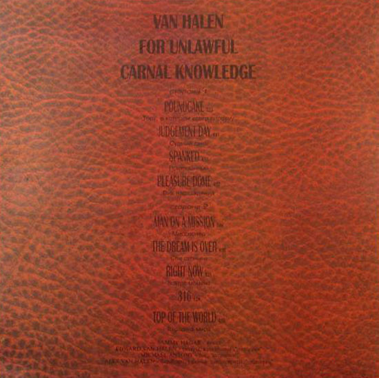 VAN HALEN. For Unlawful Knowledge