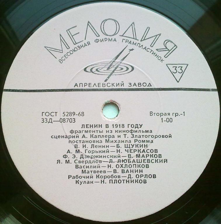 Ленин в 1918 году. Фрагменты из кинофильма