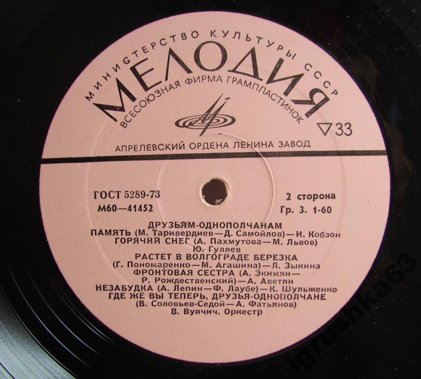 ДРУЗЬЯМ-ОДНОПОЛЧАНАМ