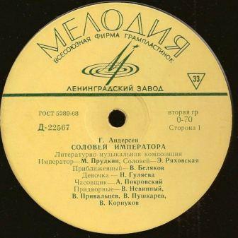 Г. Х. Андерсен. Соловей императора