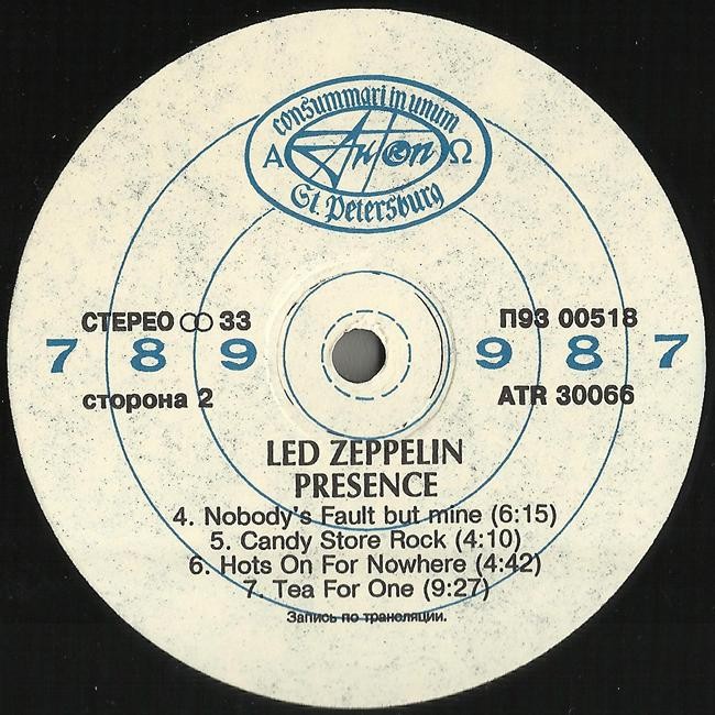 LED ZEPPELIN. Presence