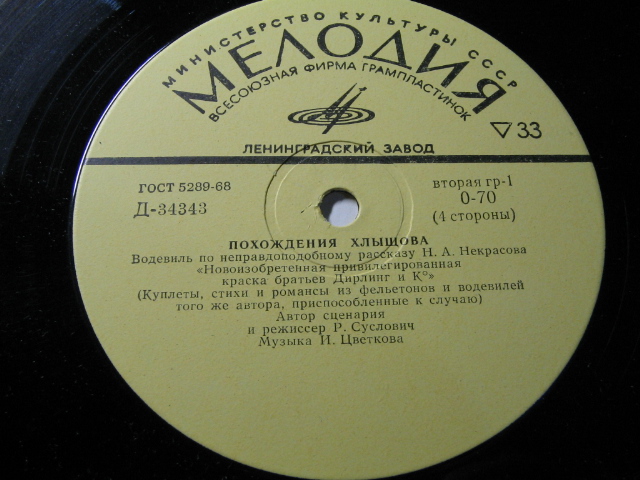 ПОХОЖДЕНИЯ ХЛЫЩОВА