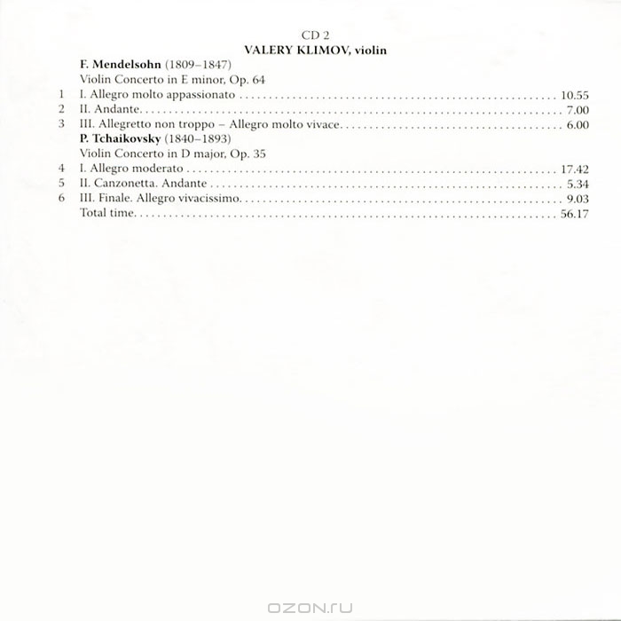 Международный конкурс имени П.И. Чайковского (5 CD)
