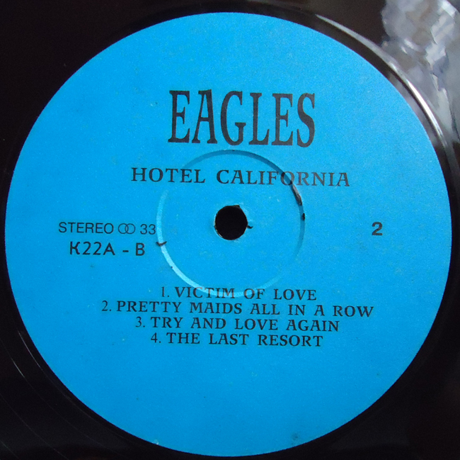 EAGLES. Hotel California