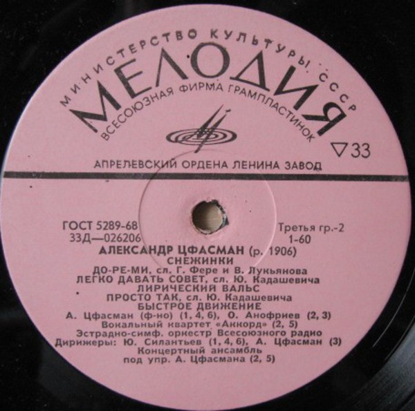 А. ЦФАСМАН (1906-1971)
