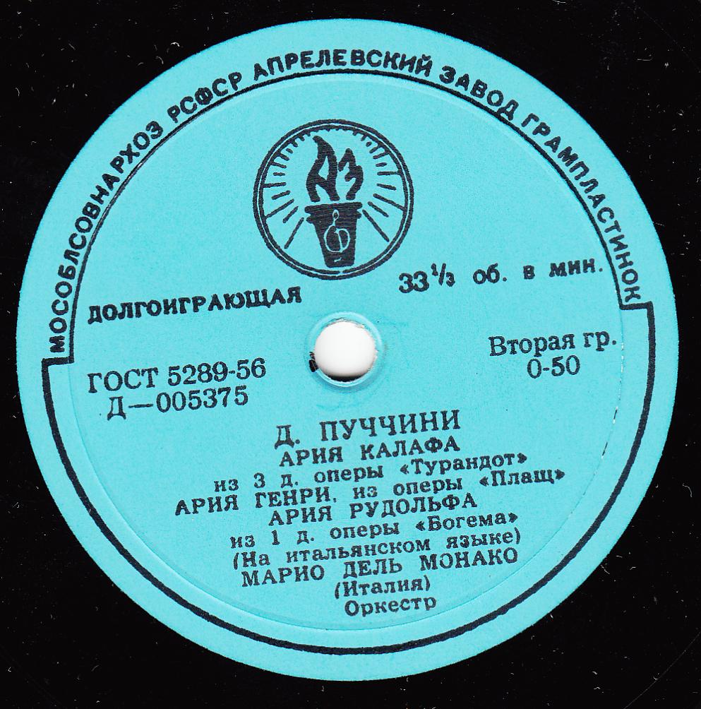 Марио дель Монако - Арии из опер