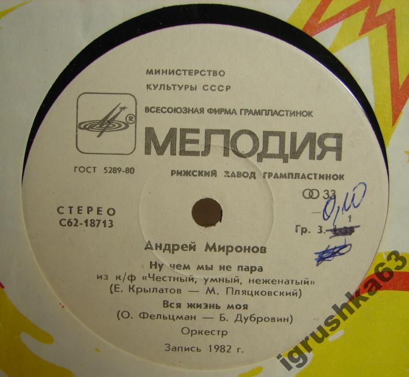 Андрей МИРОНОВ. «Ну чем мы не пара»