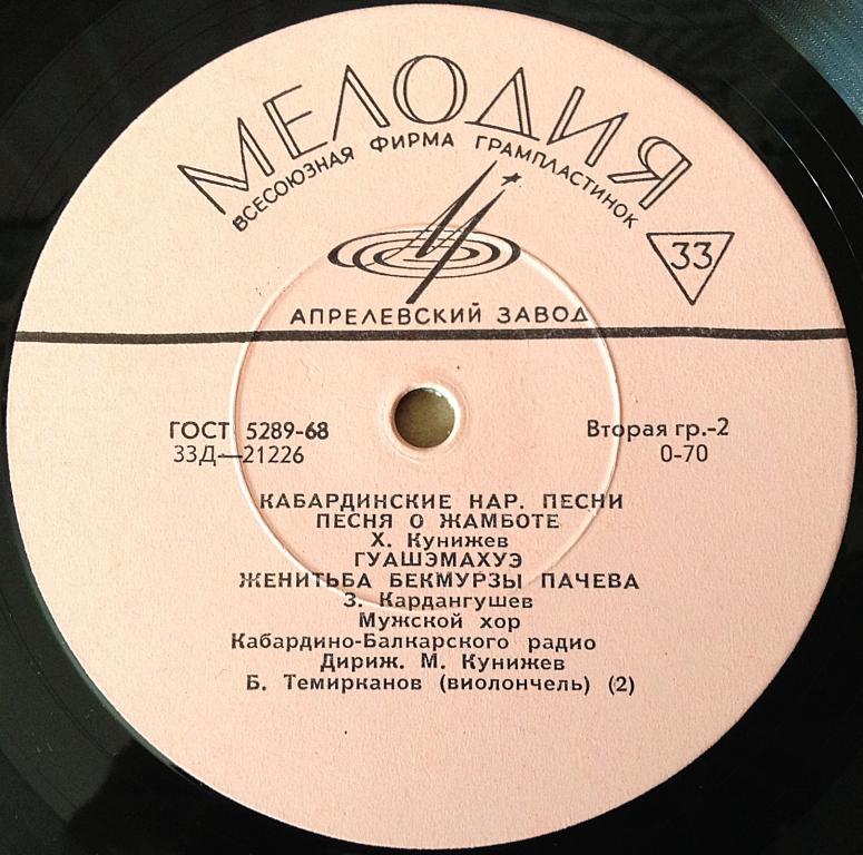 Кабардинские нар.песни