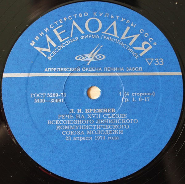 Л. И. Брежнев - Речь на XVII съезде ВЛКСМ