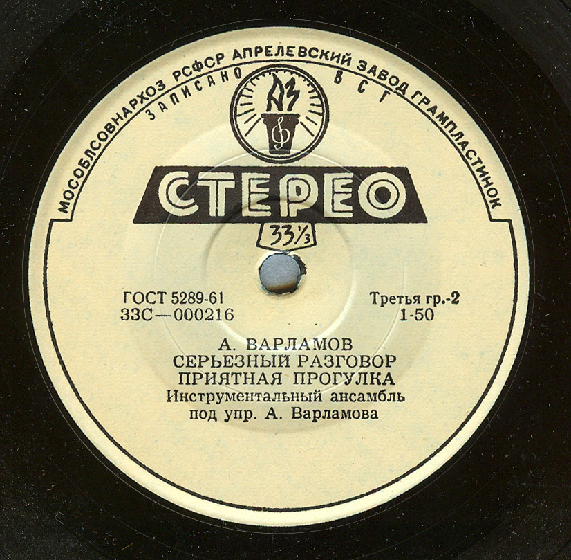 А. ВАРЛАМОВ (1904)