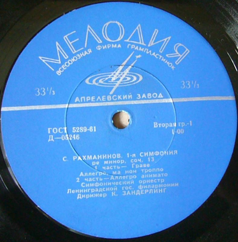 С. Рахманинов. Симфония № 1 ре минор, соч. 13 (СО ЛГФ, К. Зандерлинг)