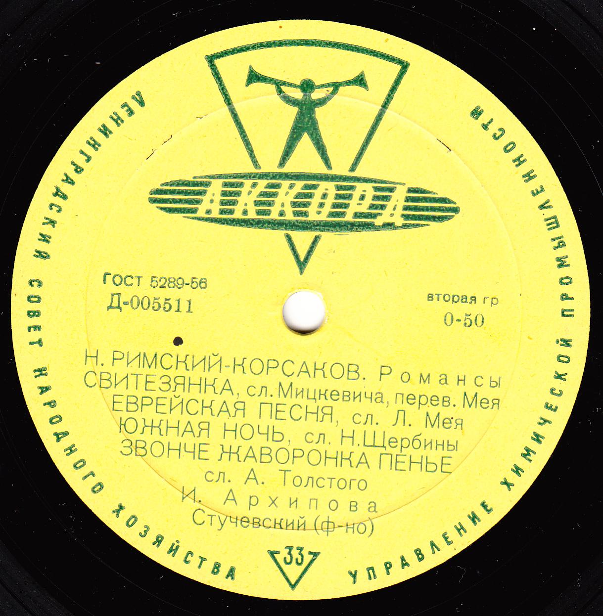 Н.Римский-Корсаков - Романсы (И. Архипова)