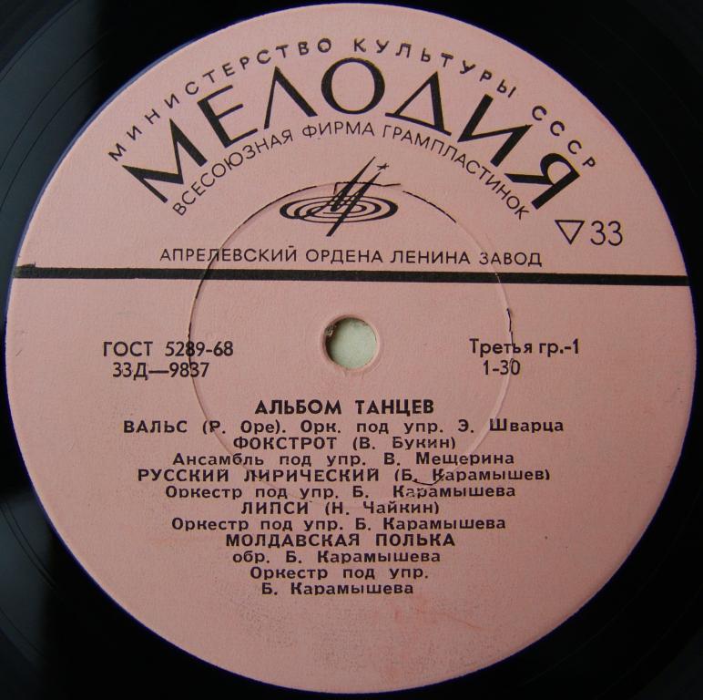 Альбом танцев