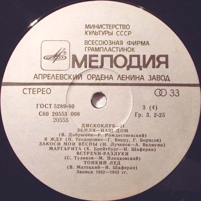 ДИСКОКЛУБ-11 - Танцевальная музыка Анатолия Кирияка. Популярные ансамбли и солисты