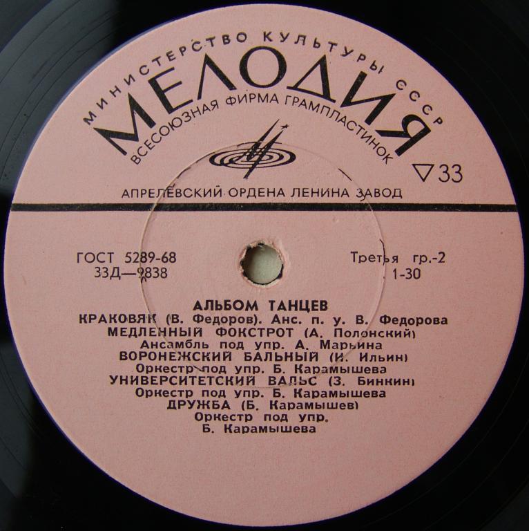 Альбом танцев