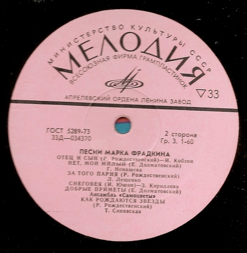 Песни Марка Фрадкина