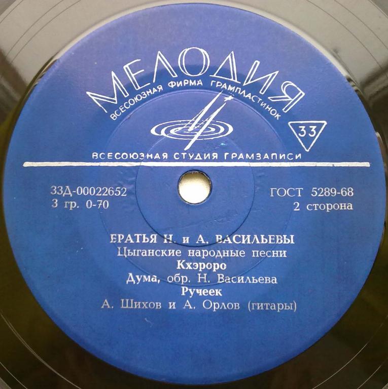 Братья Николай и Алексей ВАСИЛЬЕВЫ. Цыганские песни