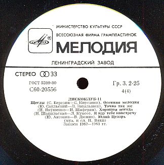 ДИСКОКЛУБ-11 - Танцевальная музыка Анатолия Кирияка. Популярные ансамбли и солисты