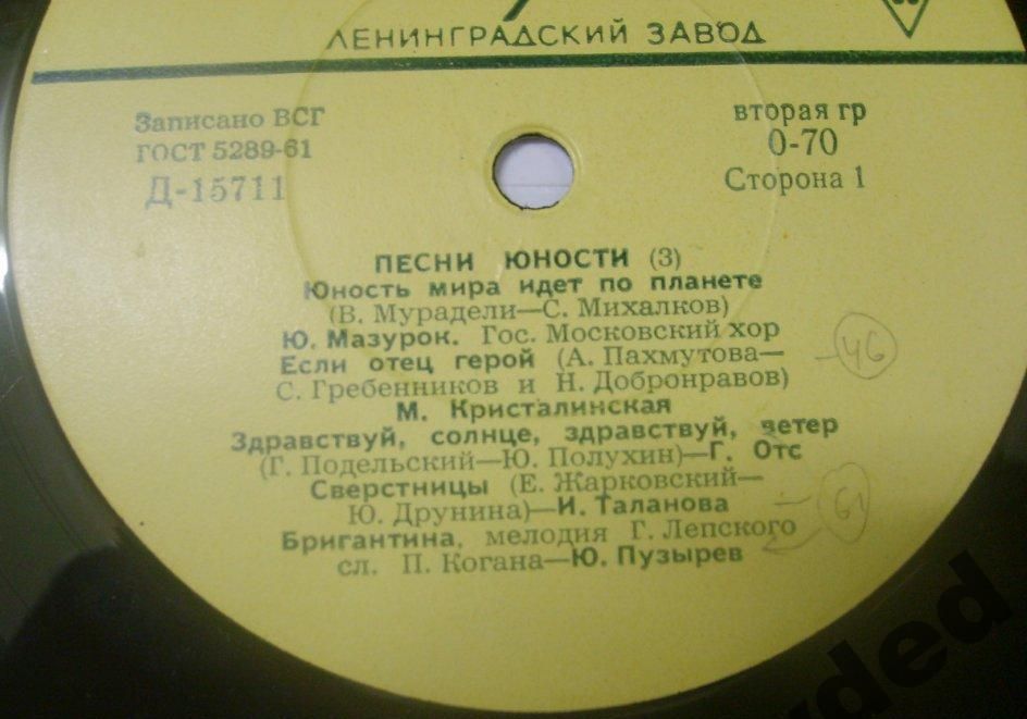 Песни юности (3 серия)