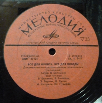 Все для фронта, все для победы